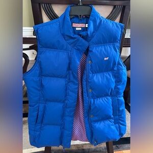 Vineyard Vines Women's Vibrant Blue Puffer Vest